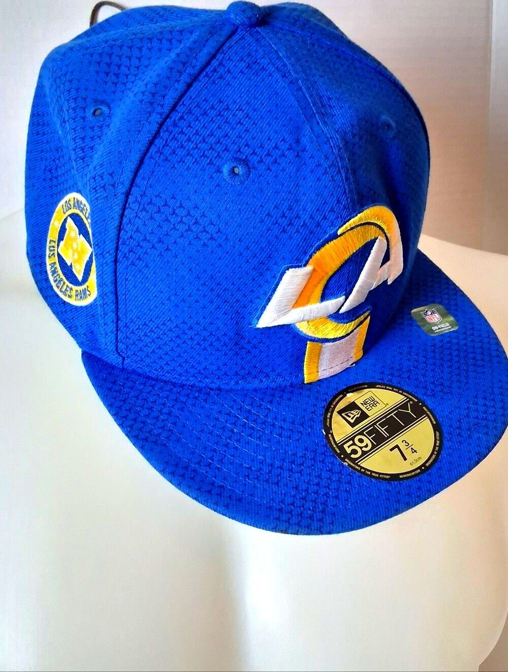 New Era Los Angeles Rams On Field Sideline Official 59FIFTY 7 3/4 Fitted Hat LA